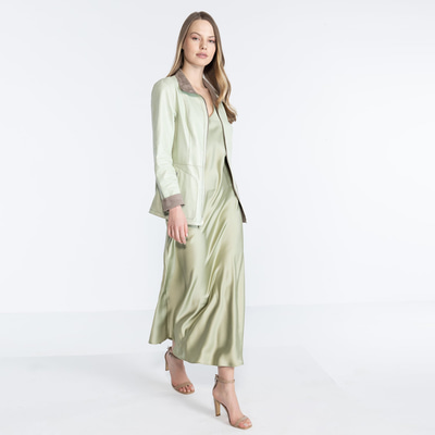 Jane Kadın Çift Taraflı Süet Deri Pardösü