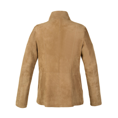 Jane Siyah Süet Kadın Çift Taraflı Süet Deri Pardösü