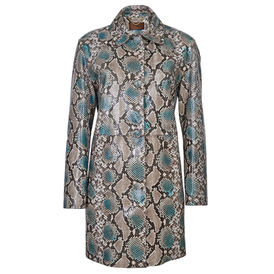 Jascha Kadın Yılan Baskılı Deri Kaban