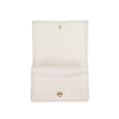 Jeffrey Beyaz Kadın Deri Kartlık