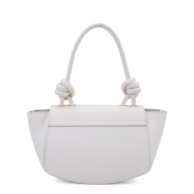 Jeremy Beyaz Kadın Deri El Çantası