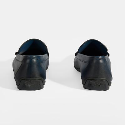 Jovian Lacivert Erkek Deri Slip-On Loafer