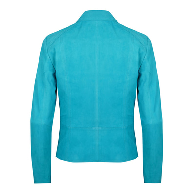 Juliette Turkuaz Kadın Süet Deri Ceket