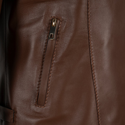 K14067 KADIN DERİ CEKET