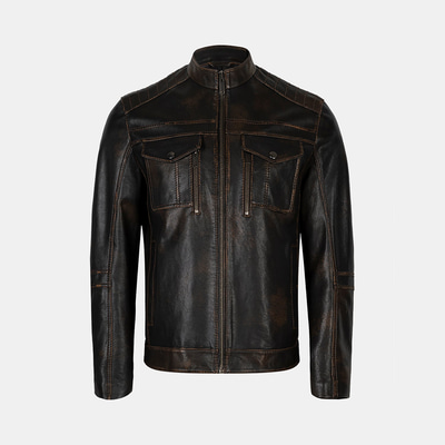 K14996 ERKEK DERİ CEKET-E