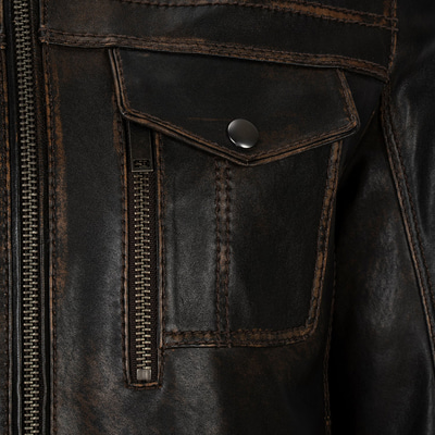 K14996 ERKEK DERİ CEKET-E