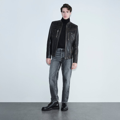 K14996 ERKEK DERİ CEKET-E