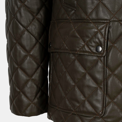 K14998 ERKEK KAPİTONELİ DERİ MONT