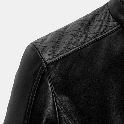 K15005 KADIN DERİ CEKET-E