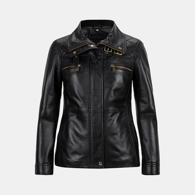 K15007 KADIN KÜRK YAKA MONT