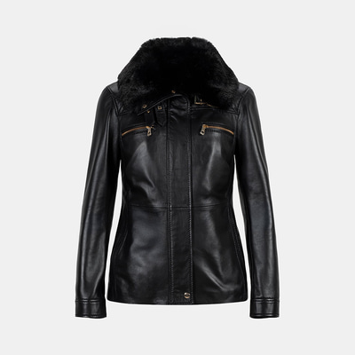 K15007 KADIN KÜRK YAKA MONT