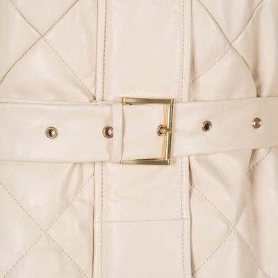 K15010 KADIN DERİ KABAN