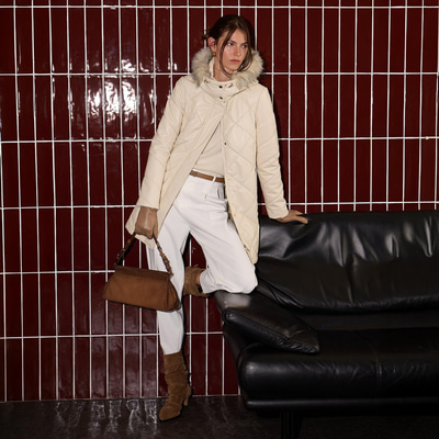 K15010 KADIN DERİ KABAN