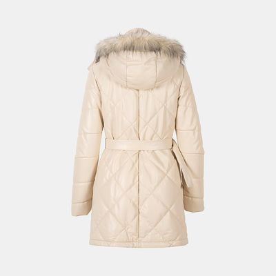 K15010 KADIN DERİ KABAN