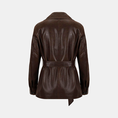 K15021 KADIN DERİ CEKET