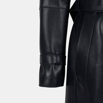 K15055 ERKEK DERİ TRENÇKOT