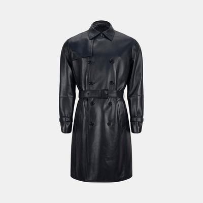 K15055 ERKEK DERİ TRENÇKOT