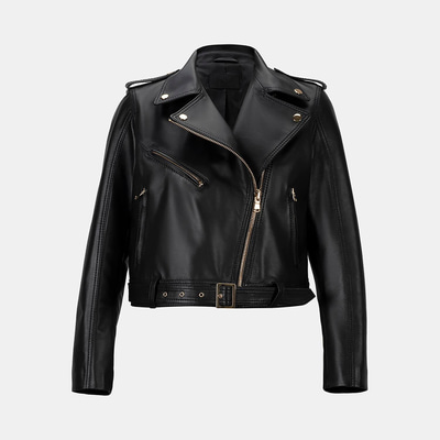 K15059 KADIN DERİ CEKET-E