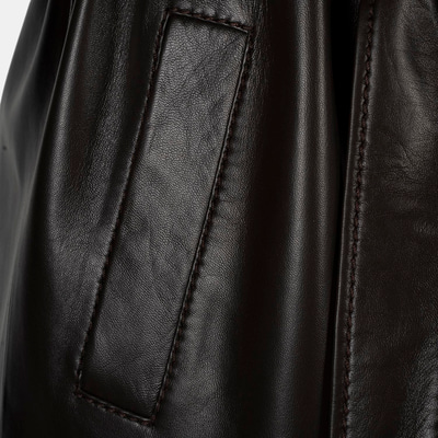 K15069 KADIN DERİ TRENÇKOT