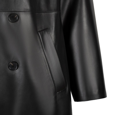 K15135 UNISEX DERİ TRENÇKOT X KEIN