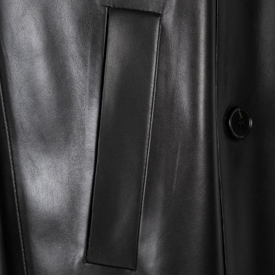 K15135 UNISEX DERİ TRENÇKOT X KEIN