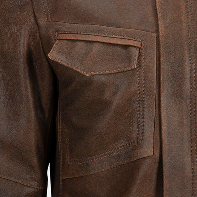 K15139 ERKEK DERİ CEKET-E