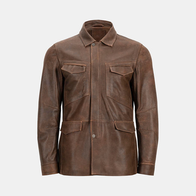 K15139 ERKEK DERİ CEKET-E