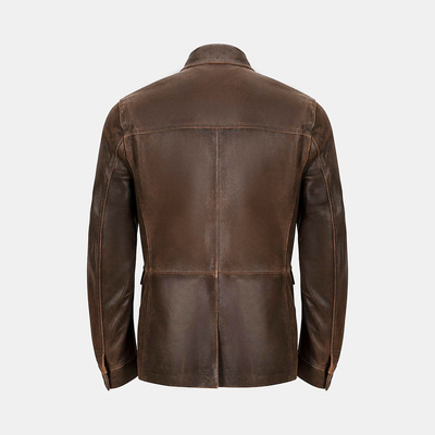 K15139 ERKEK DERİ CEKET-E