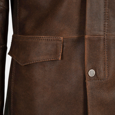 K15139 ERKEK DERİ CEKET-E