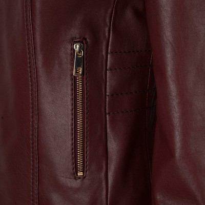 K15143 KADIN DERİ CEKET