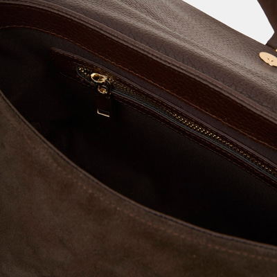 Kadın Acı Kahve Ayarlanabilir Askılı Süet Omuz Çantası