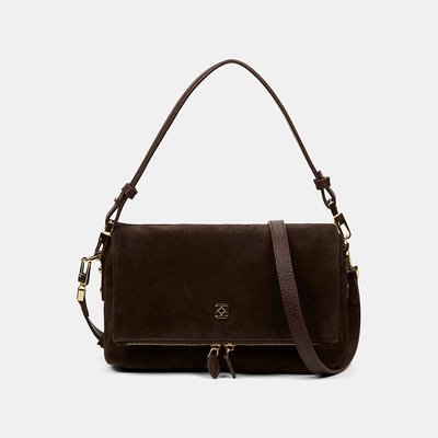 Kadın Acı Kahve Ayarlanabilir Askılı Süet Omuz Çantası