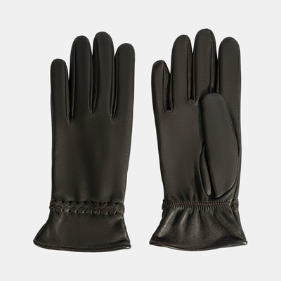 Kadın Acı Kahve Deri Eldiven