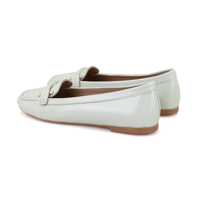 Kadın Açık Yeşil Deri Babet