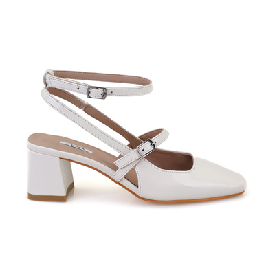 Kadın Bej Ayarlanabilir Tokalı Topuklu Deri Abiye