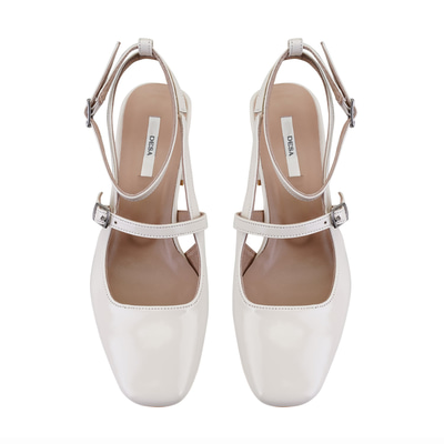 Kadın Bej Ayarlanabilir Tokalı Topuklu Deri Abiye