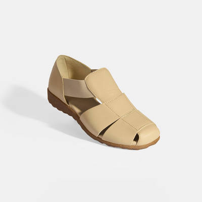 Kadın Bej Deri DesaComfort Günlük Ayakkabı