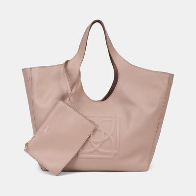 Kadın Bej Deri Hobo Çanta