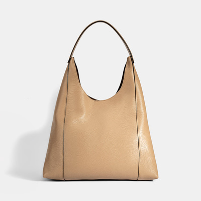 Kadın Bej Deri Omuz Çantası