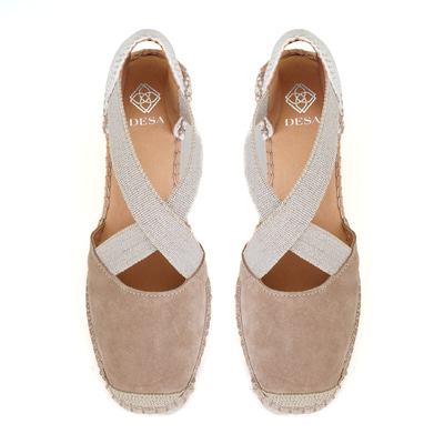 Kadın Bej Dolgu Topuklu Espadril