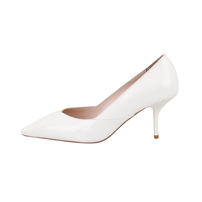 Kadın Bej Kroko Baskılı Rugan Deri Stiletto