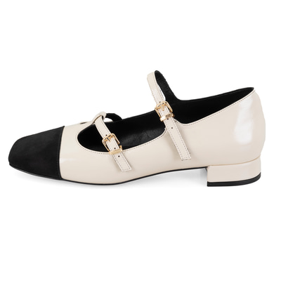 Kadın Bej Mary Jane Rugan Babet