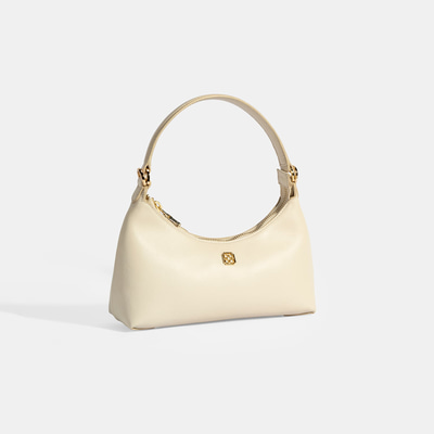 Kadın Bej Omuz Askılı Mini Deri El Çantası