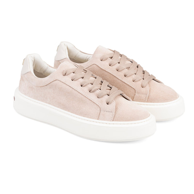 Kadın Bej Süet Deri Spor Ayakkabı