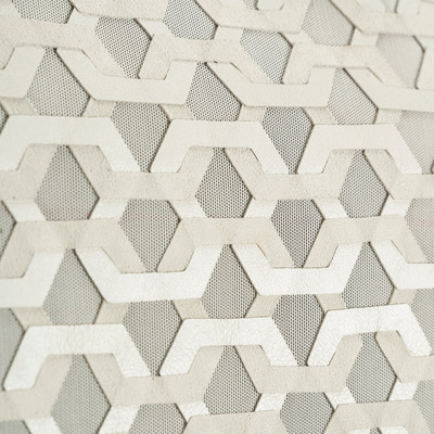 Kadın Beyaz Deri Detaylı Bluz