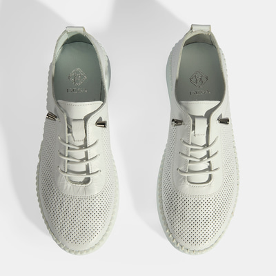 Kadın Beyaz Deri Günlük Ayakkabı