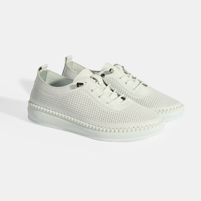 Kadın Beyaz Deri Günlük Ayakkabı