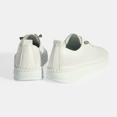 Kadın Beyaz Deri Günlük Ayakkabı