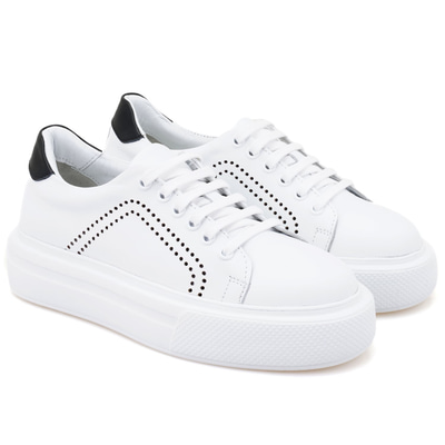 Kadın Beyaz Deri Spor Ayakkabı