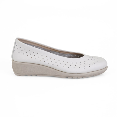 Kadın Beyaz DesaComfort Deri Babet